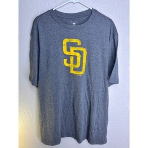 MLB San‎ Diego Padres Heritage Tri-Blend Tee Gray Men's Baseball Shirt XXL NWOT
